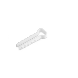 Uchwyt szybkiego montażu płaski 10x5mm - biały 100 sztuk
